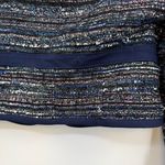 Diane Von Furstenberg  DVF Alberta Woven Tweed Jacket Blazer size 6 NWT Navy Photo 7