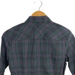 J.Crew Slim Stretch Perfect Shirt Black Watch Royal Tartan Plaid Holiday Sz 4P Photo 7