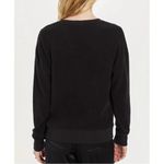 Goldie  Black Gold Stitch Patchwork Terrycloth Sweatshirt Size M New With Tag Photo 2