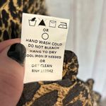 MELLODAY NWT  Animal Print Tiered Mock Neck Pleated Ruffle Dress Photo 6