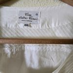 Cose d'altri Compi Eyelet Blouse Button Front Short‎ Sleeve Top White XXL Photo 1