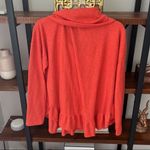 Anthropologie Maeve Anddie Ruffle Hacci Sweater Orange- Women's Small Photo 5