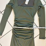 Windsor Olive Green Long Sleeve Dress Photo 8
