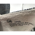 Madeline Flats Shoes, Size 7.5 M Black leather upper metallic Photo 2