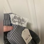 Sadie and Sage  Black Navy & White Gingham A-Line High Waisted Mini Skirt Photo 1