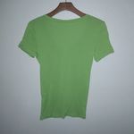 J.Crew M Fitted Cotton Lime Green Tee Top Photo 3