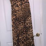 Maxi Satin Leopard Print Dress Multi Size M Photo 0