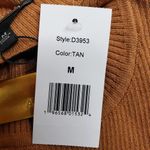 Alexia Admor Womens M Eliah Long Sleeve Knit Midi Dress in Tan NEW Photo 14