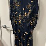 Reformation Navy Floral Dress Photo 3