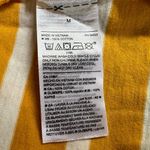 Old Navy Womens T Shirt Top Boat Neck Pullover Tunic Striped White Yellow Medium Photo 6