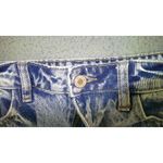 Kancan Mom‎ Jeans Women 5/26 High Rise Distressed Fringe Festival Denim Blue Photo 8