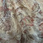 Vintage 70s Nilani floral gold metallic midi skirt with pockets high rise sz 10 Photo 1