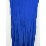 EXPRESS Royal Blue Tie Waist Jumpsuit Size X Small Photo 3