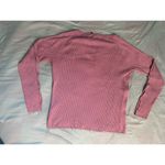 H&M Purple Sweater Ribbed Sleeve Cut Outs Women's Large Photo 6