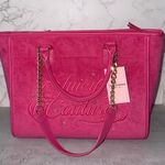 Juicy Couture NWT Terry Beach Couture Tote in Pink Flash Photo 0