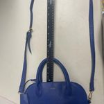 Bebe Fabiola Women’s Stamped Faux Lizard Satchel Dome Construction Blue 9.5X5X10 Photo 4