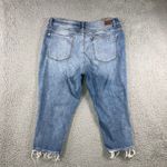 Judy Blue  Jeans Women 22W Capri Fit Distressed Ripped Frayed Hem Light Wash Photo 1