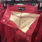 ZARA  Wine Faux Leather Jeggings M Photo 1