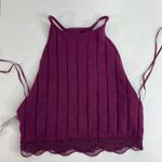 Free People Intimately  XS Wine All Your Love Crop Bralette Top Ribbed Lightweigh Photo 7