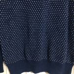 Ann Taylor  Loft Factory blue white dot sweater women’s size medium‎ Photo 3