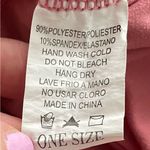 Blush pink Y2K high rise athletic athleisure workout boho leggings, one size Size undefined Photo 1