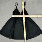 Victoria's Secret Victoria’s Secret Sheer Mesh Cage Babydoll Nightie Black Small Photo 6