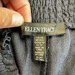 Ellen Tracy Navy Blue Linen Blend High Waist Wide Leg Pull On Pants Size XS Photo 2