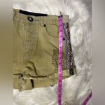One Teaspoon  olive green distressed Aztec striped side denim shorts sz 8/26 Photo 6