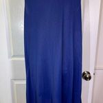 Vanity Fair Vintage  Nylon Navy Blue Nightgown Empire Waist V-Neck Size Medium Photo 1