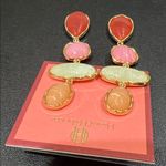 House of Harlow 1960 | Multicolor Stone Dangle Earrings Orange Photo 3
