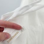 Zimmermann  Womens Beachy Postcard V Neck Mini Dress Ivory Linen Blend Size 10 Photo 11