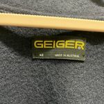 Geiger of Austria Boiled Wool Puff Sleeve Blazer Coat Navy Size 42 Vintage Blue Photo 2