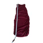 SheIn  Womens Maroon Ribbed Sleeveless Ruched Bodycon Tank Dress Casual Beach  S Photo 3