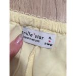 Vanilla Star Jeans Vanilla Star Yellow Linen Blend Ruffle Skort Women's XL Extra Large Shorts Skirt Photo 3