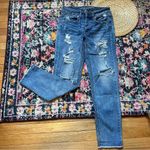 American Eagle Women’s Tomgirl Distressed Jean Size 2 Blue Photo 4