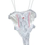 Frederick's of Hollywood Vintage White Sexy Corset Lace Lingerie Coquette Large Photo 1