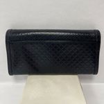 Gucci  Black Calf Leather Diamante Long Bifold Wallet - Preowned Photo 1