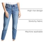 Levi's NWT  Premium Wedgie Icon Fit High Rise Tapered Jeans 29 Photo 3