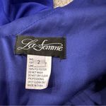La Femme 28176 One-Shoulder Jersey Gown in Royal Blue 2 NWOT Photo 6