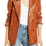 BLANK NYC The Nightingale Faux Leather Blazer Photo 0