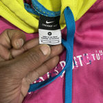 Nike ‎ Therma-Fit Women's Pink/Yellow Long Sleeve Athletic Hoodie ~M~ 454992-692 Photo 9