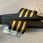Adidas NWT black/gold ADILETTE AQUA SLIDES Photo 0