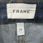 Frame  Size 25 Jeans Le Crop Mini Boot High Rise In Orlena Blue Raw Hem Women's Photo 2