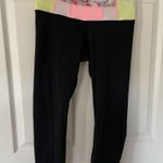 Lululemon Wunder Under Crop Full On Luon Reversible Floral Quilt Photo 1