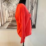 Sundry ‎ Good Vibes Basic Crew Neck Pullover Sweatshirt Color Poppy - Size Small Photo 4