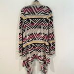 Lucky Brand ‎ Intarsia Open Waterfall Cardigan Women's Small Boho Sweater Western Photo 6