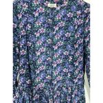 Laura Ashley Vintage Floral Corduroy Midi Dress Size 10 Fits Small Photo 3