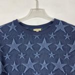 Kori America B5259 Blue Sweatshirt star print sz M Photo 4
