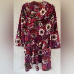 Vera Bradley  Rosewood Floral Wrap Fleece Hooded Bath Lounge Robe; size S/M Photo 8