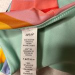 Aerie Striped Cheeky High Cut Bikini Bottom in Multicolor Size XS Photo 5